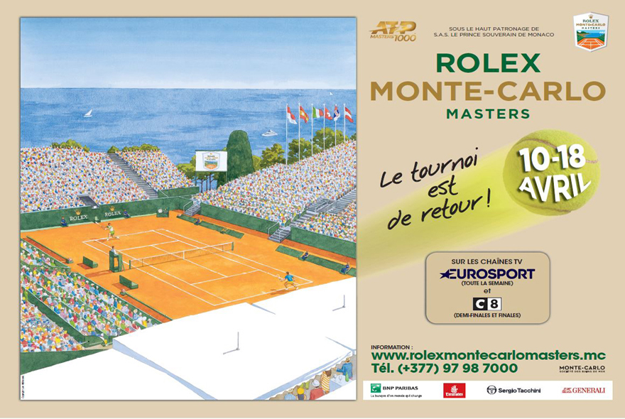 Affiche originale, Rolex Monte-Carlo Masters, 2024